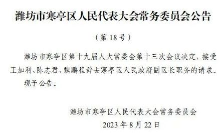 濰坊最新人事任免動態揭曉